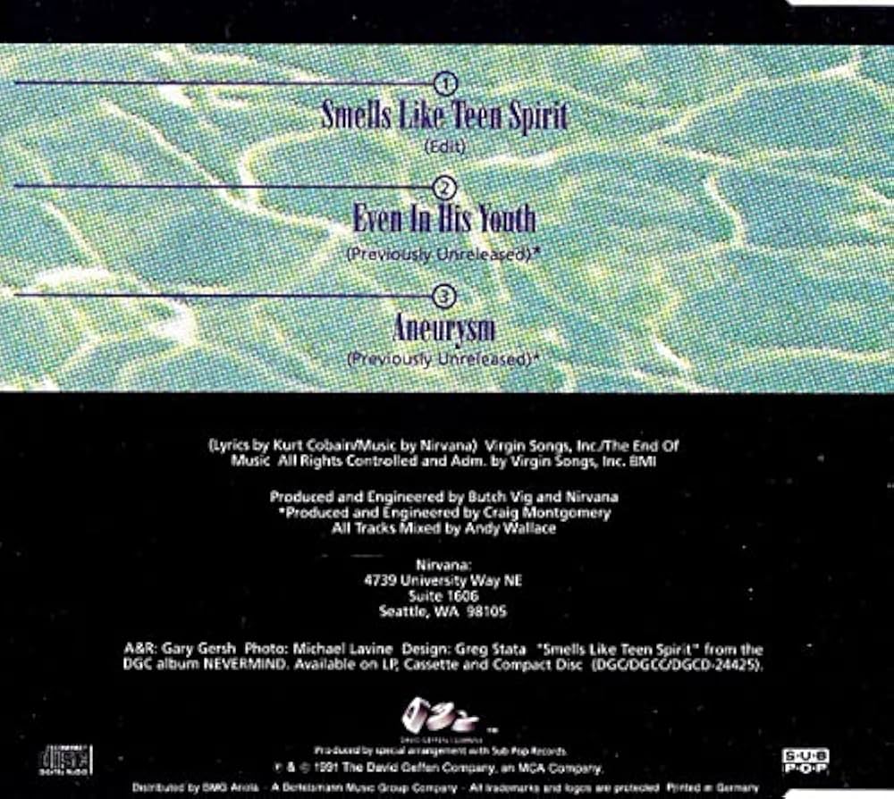 Nirvana - Smells Like Teen Spirit by Nirvana (1991) Audio CD