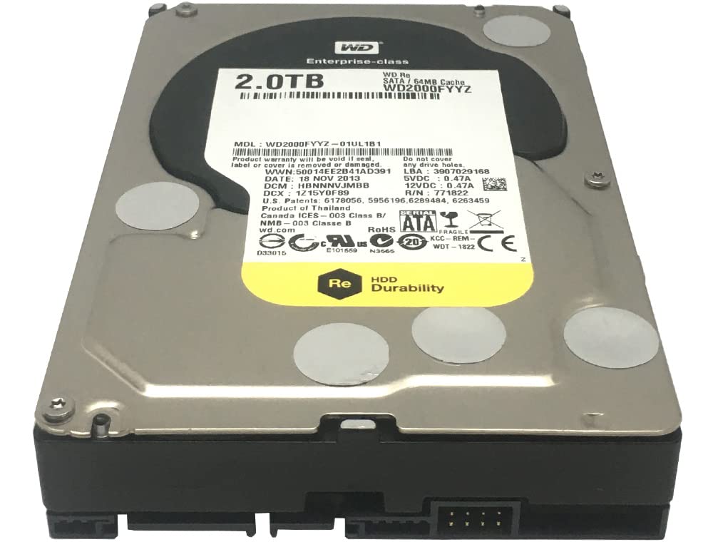 Amazon.com: Western Digital RE WD2000FYYZ 2TB 7.2 K RPM 64MB Cache