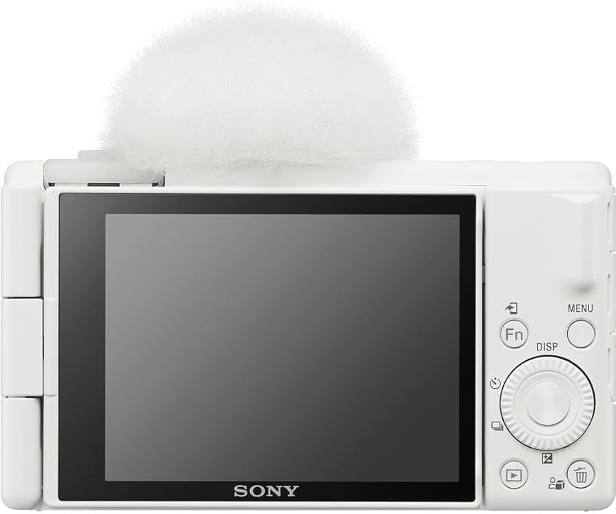 Amazon.com : Sony ZV‑1F/W Vlog Camera in White | 20.1 MP 1‑Inch