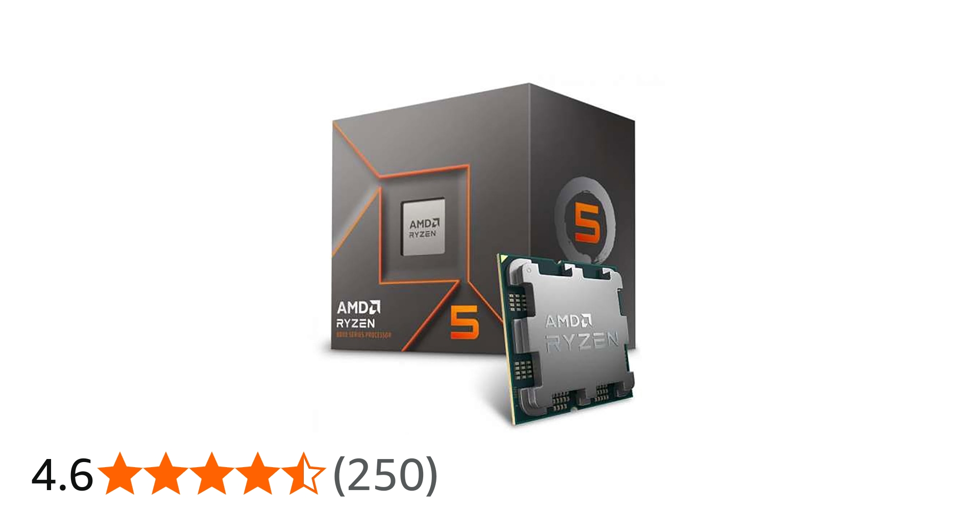 Amazon | AMD Ryzen 5 8400F, with Wraith Stealth Cooler AM5 4.2GHz