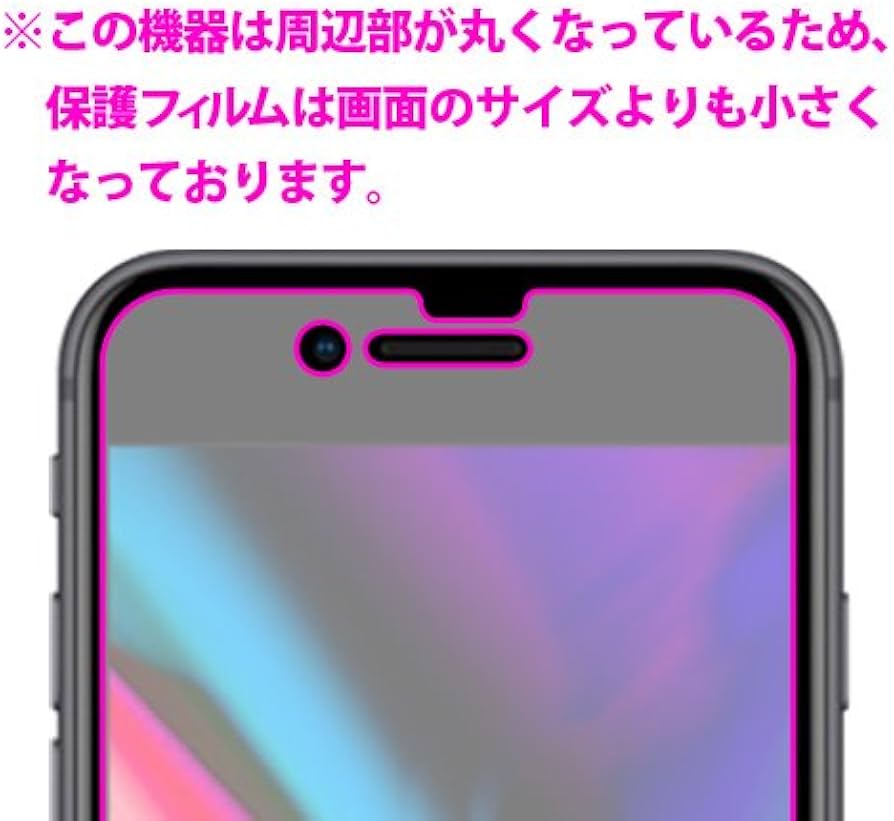 Amazon | PDA工房 iPhone 8 紙に書くような描き心地 保護 フィルム
