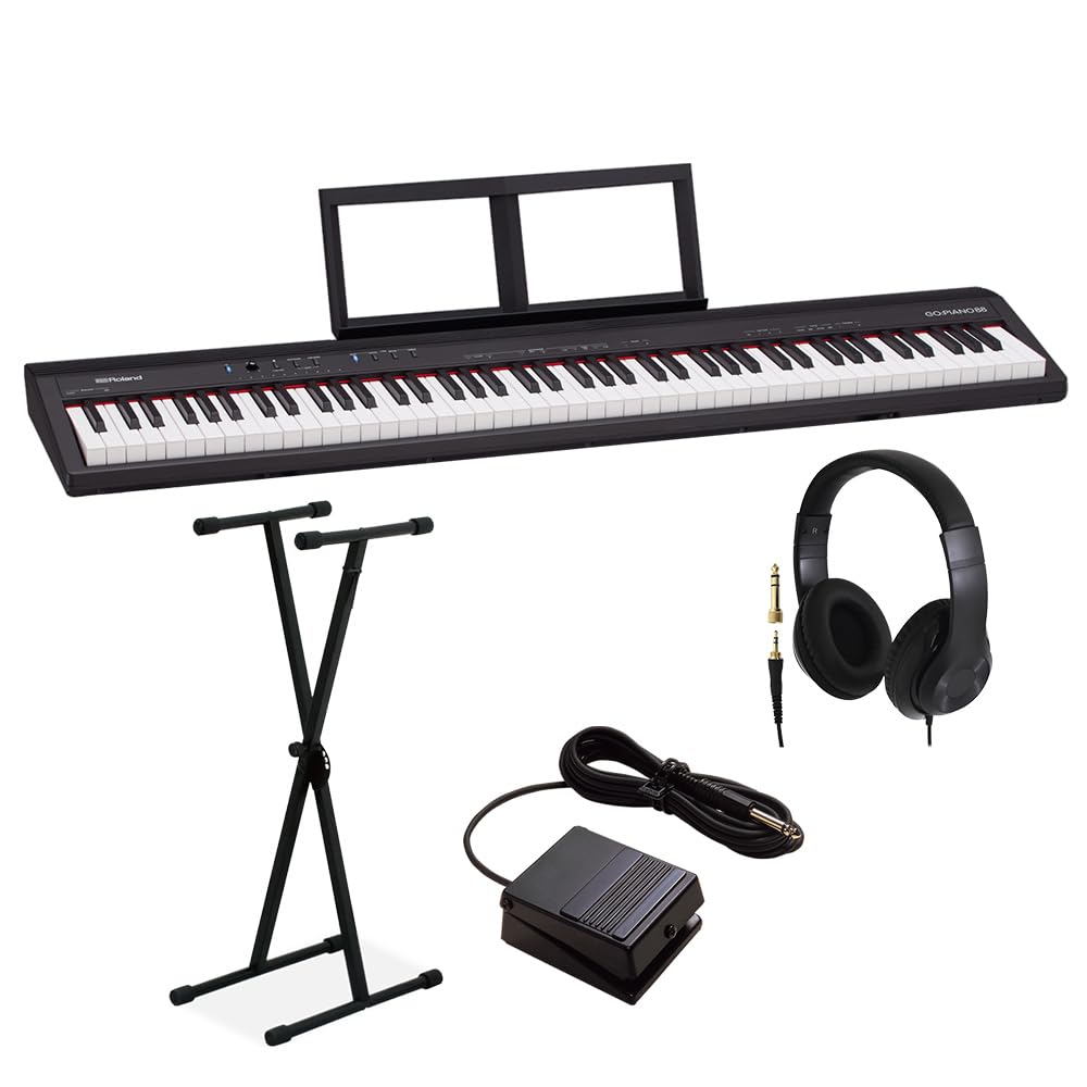 Amazon | Roland GO-88P セミウェイト 88鍵盤 Xスタンド・ヘッドホン