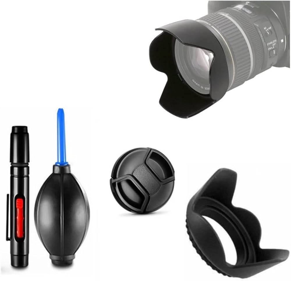 Amazon | カメラ基本アクセサリーバンドル52mmレンズフード、レンズ
