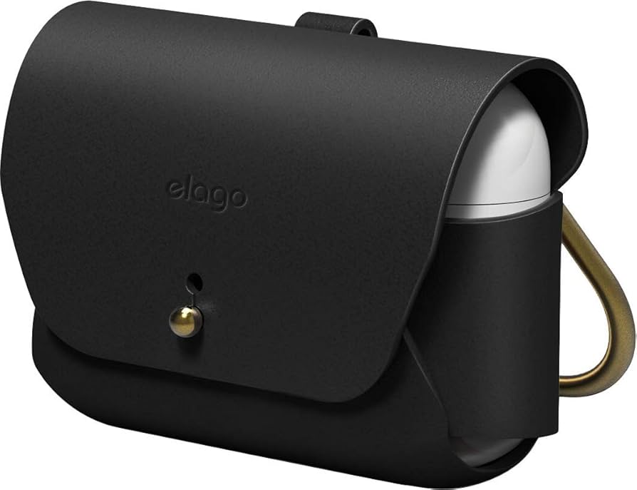 Amazon | 【elago】 AirPods Pro 対応 ケース 本革 レザー カラビナ