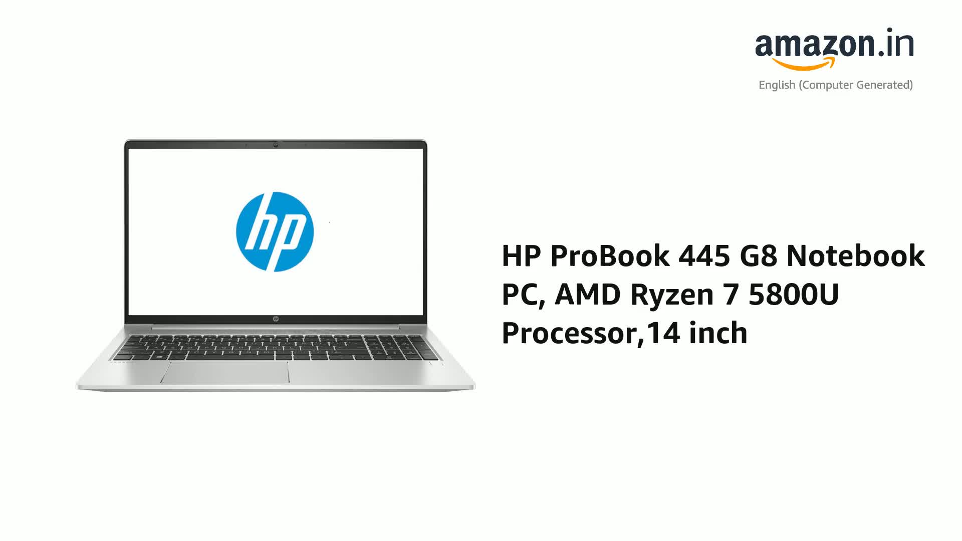 HP ProBook 445 G8 Notebook PC, AMD Ryzen™ 7 5800U Processor,14