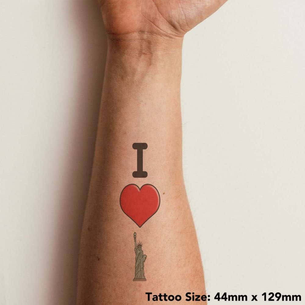 Amazon.com: Azeeda 'I Love New York' Temporary Tattoo - Water