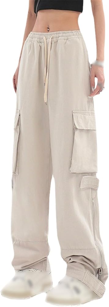Cargo Pants Women High Waist Women's Pants Womens Side Pocket