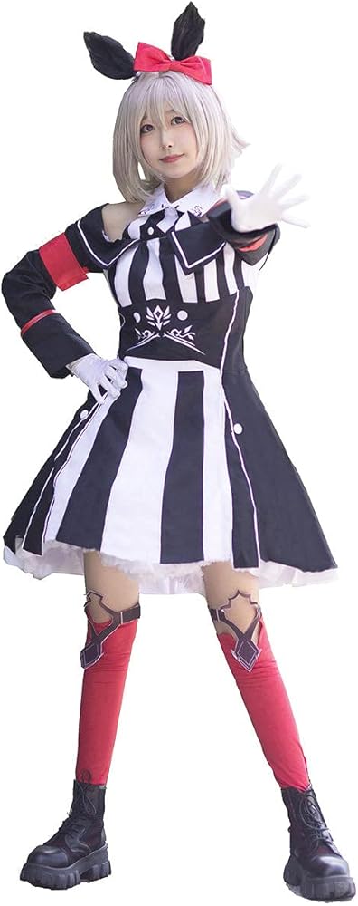 Amazon.co.jp: [AwwwCos] カレンチャン コスプレ 勝負服 むすめ 6点