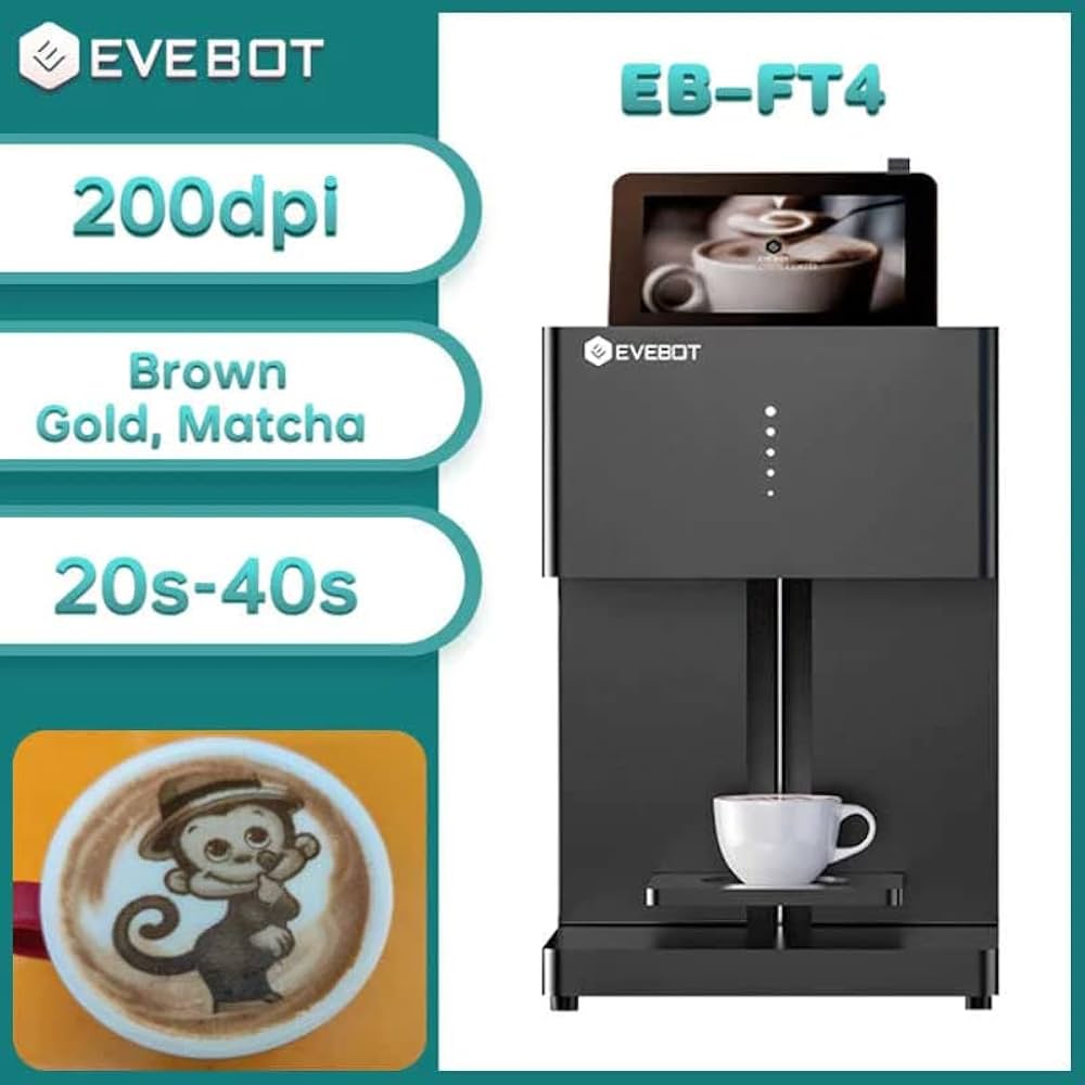 EVEBOT FT4/FC/Pro/FM1 Coffee Printer Automatic 3d Latte Machine