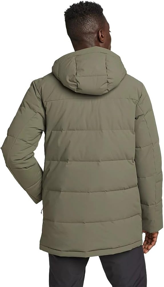 Eddie Bauer Men's Essential Down Parka, Sprig, Small at Amazon