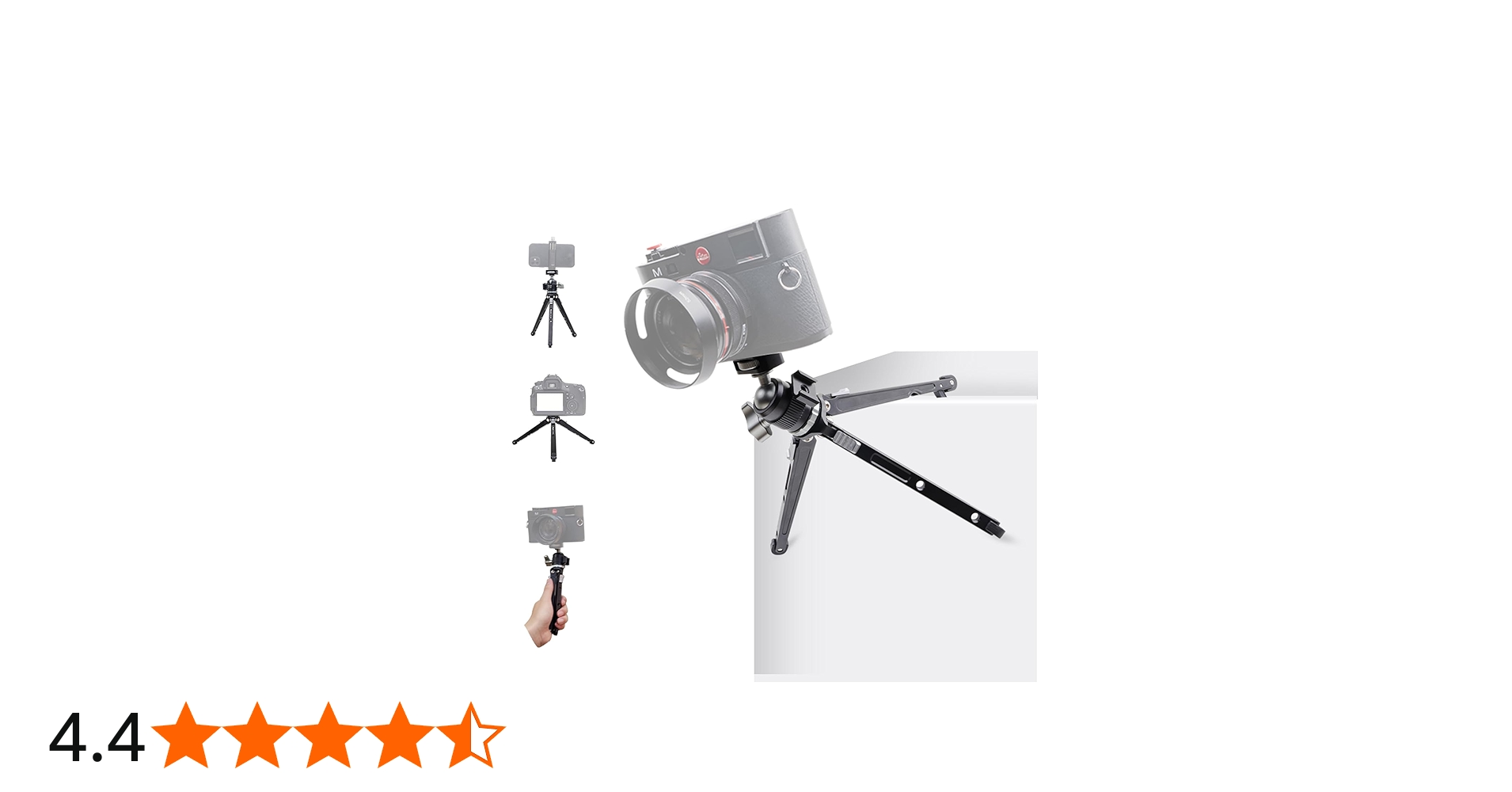 Amazon | XILETU ミニ三​​脚金属製スマートフォン三脚コールドシュー