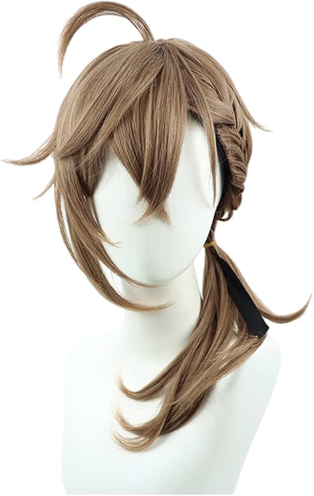 Amazon.co.jp: LAOBAO コスプレ ウィッグ 叶 かなえ ポニーテール 茶色