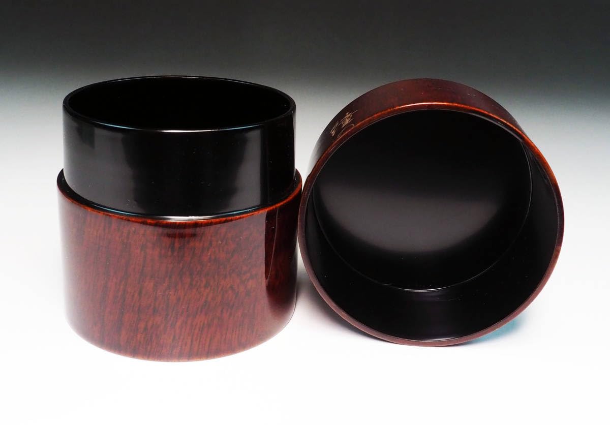 Amazon.co.jp: 真作保証中村恭蔵和歌面中次棗共箱加賀蒔絵師茶道具 303