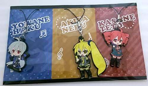 Amazon.co.jp: ラバーストラップ 弱音ハク 亞北ネル 重音テト 3点