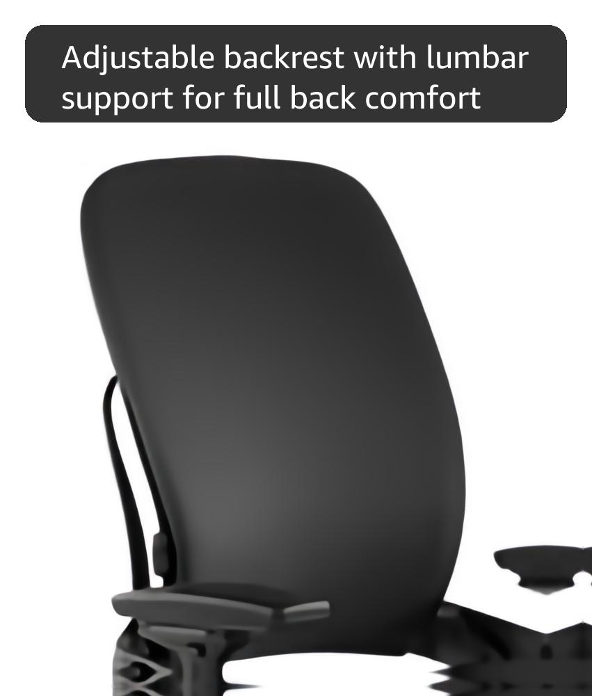 Amazon.com: Steelcase Leap Chair V2 In Black Fabric : Home & Kitchen