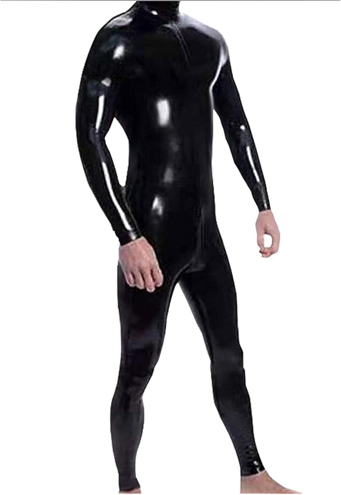 Amazon.co.jp: [ZLZNX] メンズシャイニーパテントレザーキャットスーツ