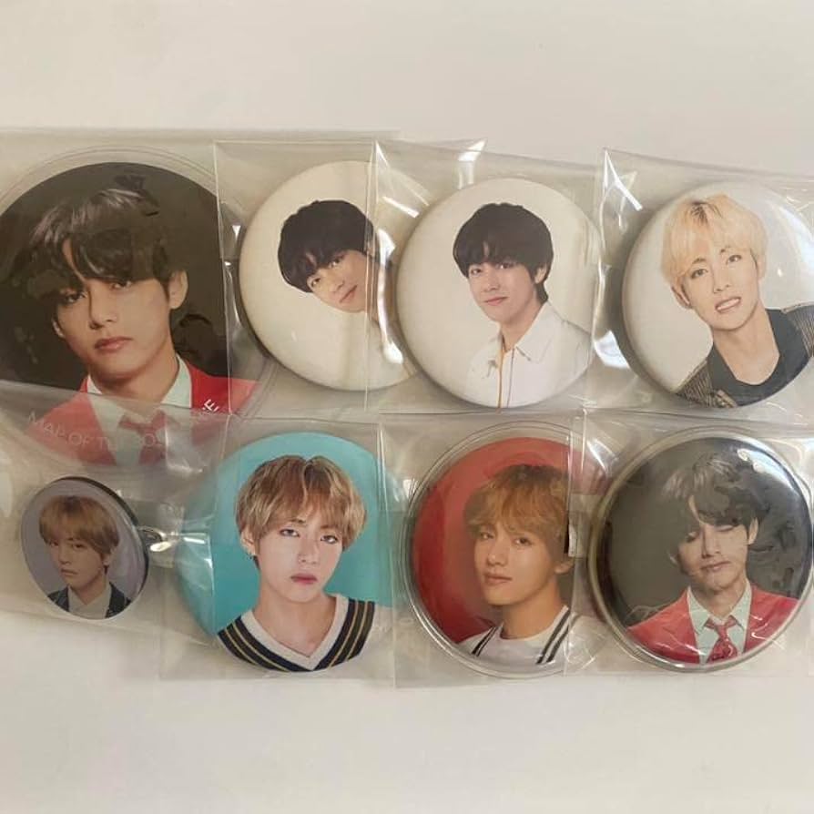 Amazon.co.jp: BTS 防弾少年団 テヒョン テテ 缶バッジ セット 売り