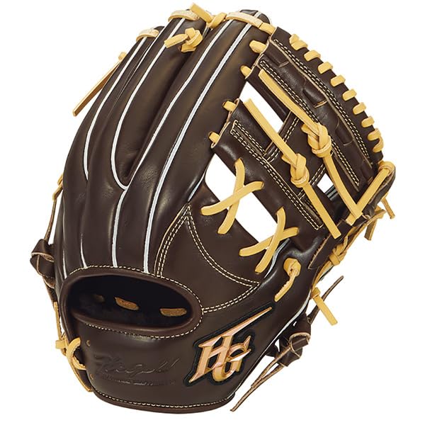 Amazon | 野球 ハイゴールド 軟式グローブ グラブ 己極 SRダーク