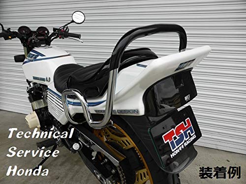 Amazon | CBX400F 極太ファッションタンデムバー ブラック ゴム付