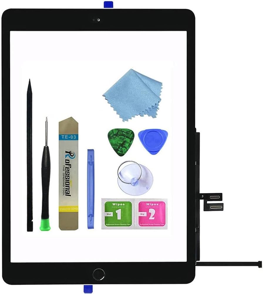 Amazon | ブラック iPad 9 2021 第9世代タッチパネルデジタイザー 交換