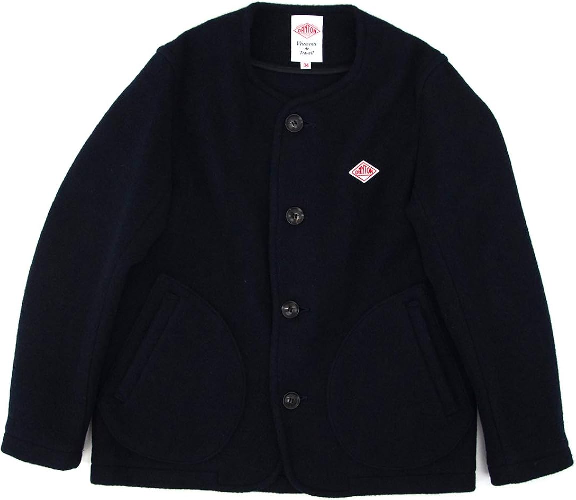 Amazon.co.jp: DANTON ダントン レディース WOOL MOSSER ノーカラー
