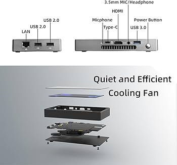 Amazon.co.jp: GZBOXミニPC 小型pc スティック pc 5.5インチ 2in1