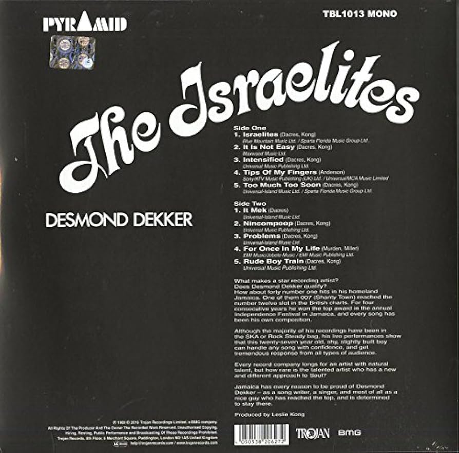 Israelites [VINYL]: Amazon.co.uk: CDs & Vinyl