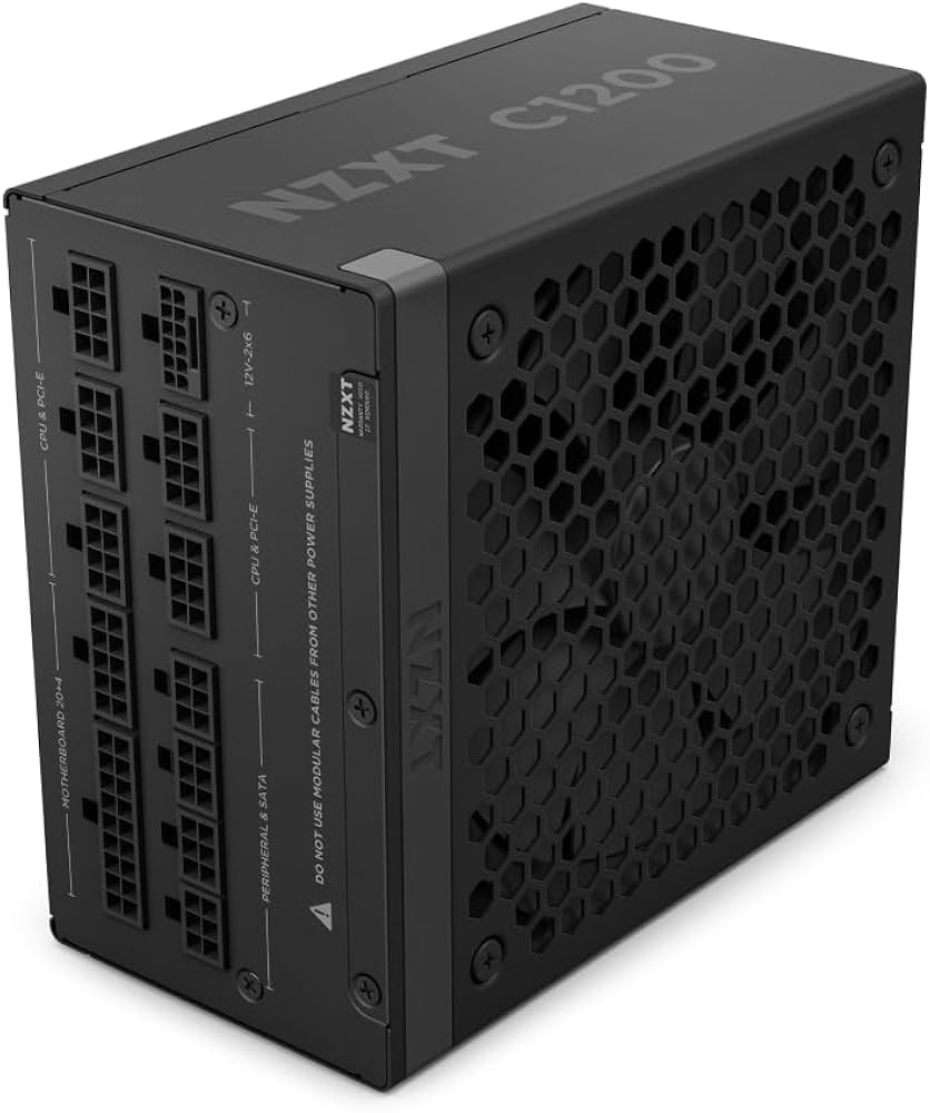 NZXT C1200 Gold ATX 3.1 - Fully Modular Low-Noise PC Gaming Power