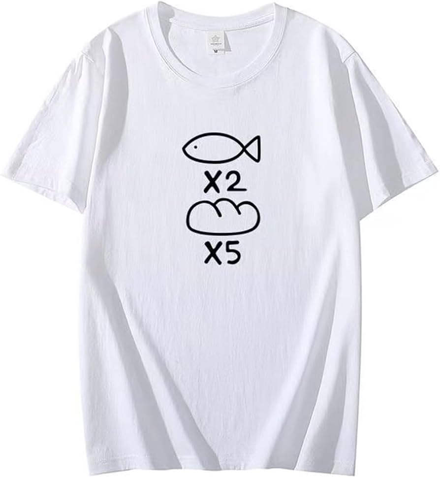 Amazon.co.jp: 魚×2 パン×5 Tシャツ 聖お兄さん 半袖 夏服 コスプレ