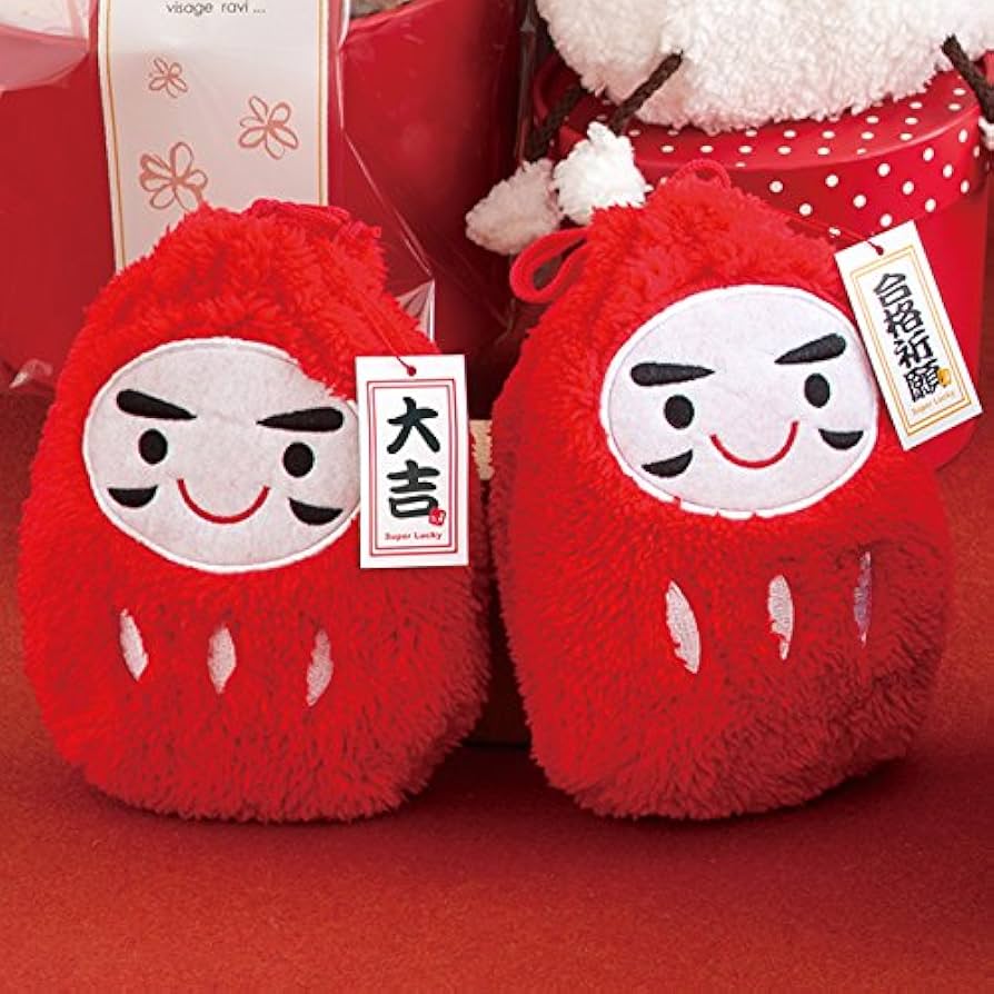 Amazon.co.jp: ギフトバッグ だるま巾着 タグ付-大吉(10枚) DRD-KBM