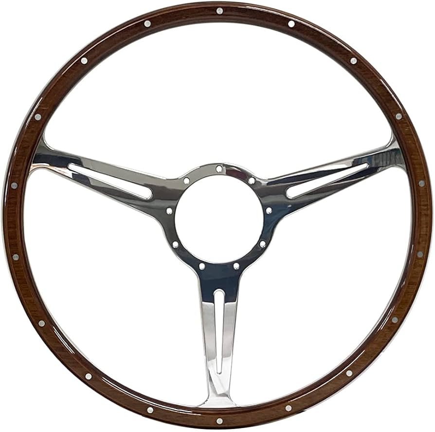 Amazon | カスタム アルミ ビレット クラッシックウッド ステアリング