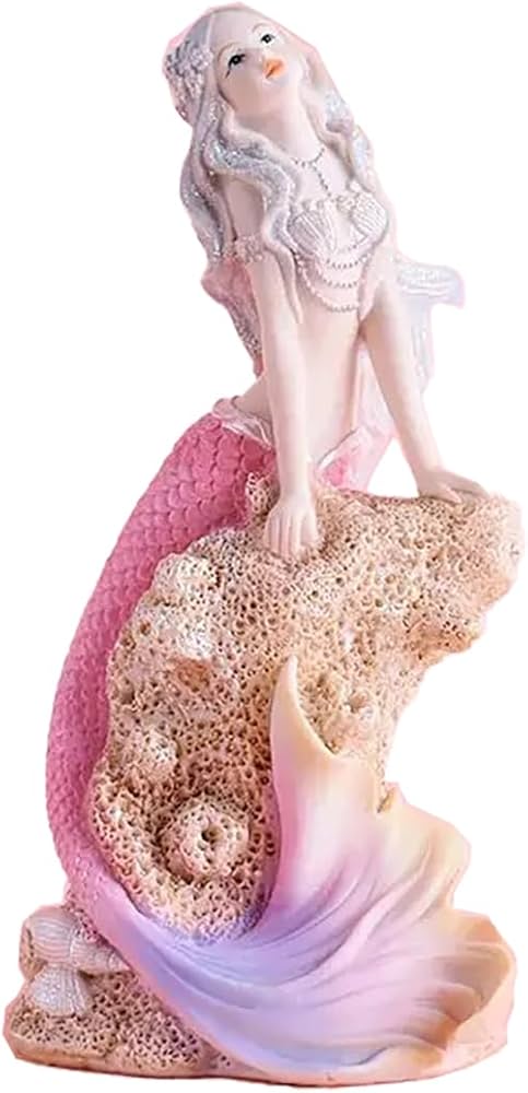 Amazon.co.jp: アクアリウム 水槽 オブジェ 人魚 人形 人魚姫装飾