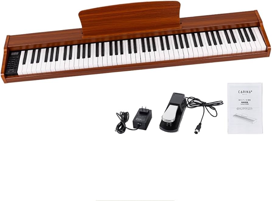 Amazon | Carina 電子ピアノ 88鍵盤 キーボード 木製デザイン MIDI対応