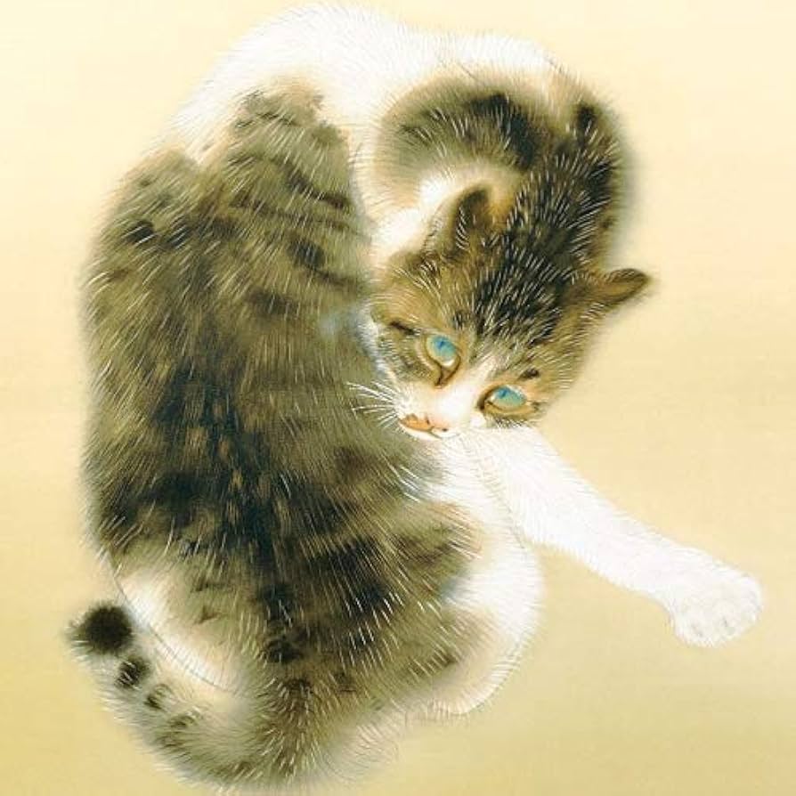 油絵 菅家令子 絵 絵画インテリア額付(銀) F3-030919 子猫子犬女の子