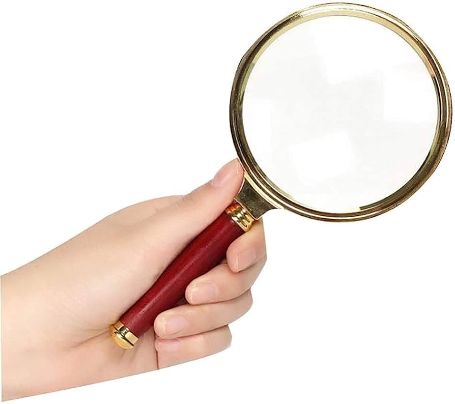 Amazon.co.jp: 虫眼鏡、10倍の倍率品質の本物のガラス精密レンズ読書