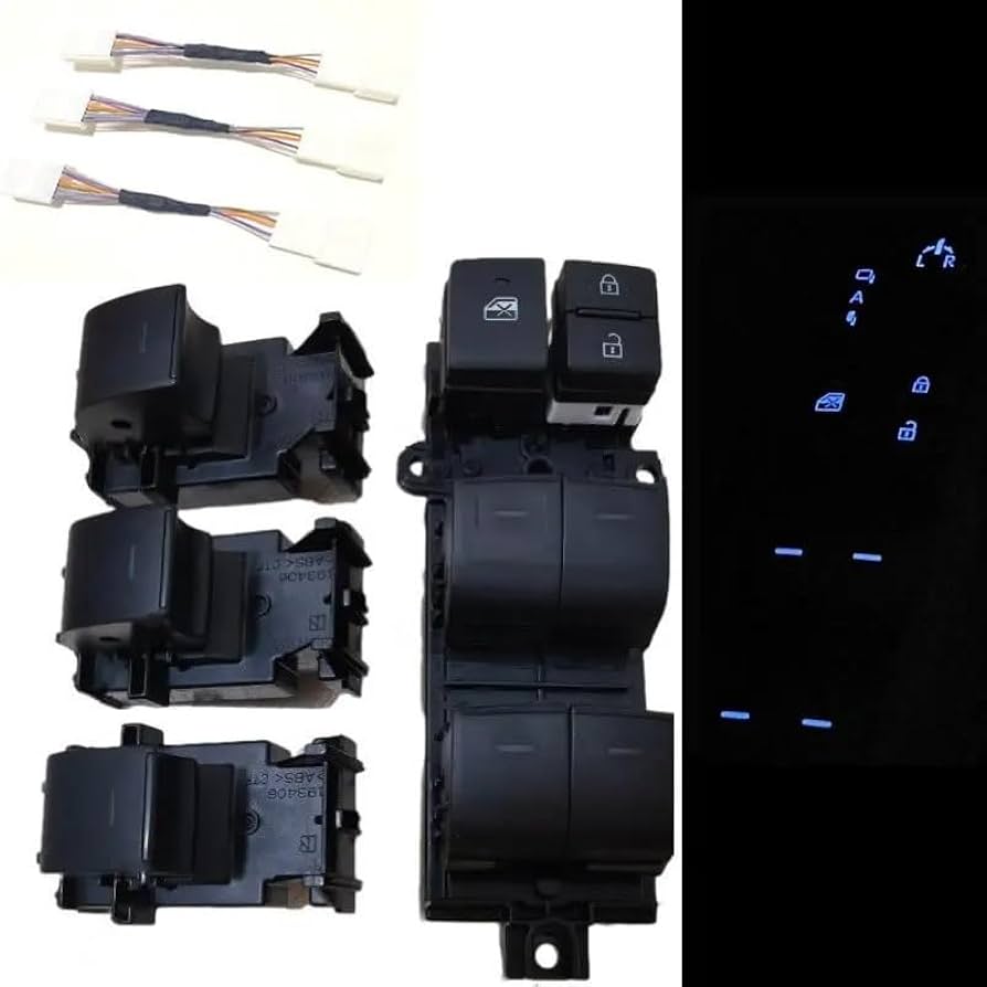 Amazon.co.jp: パワーウィンドウスイッチボタン トヨタ用シングル