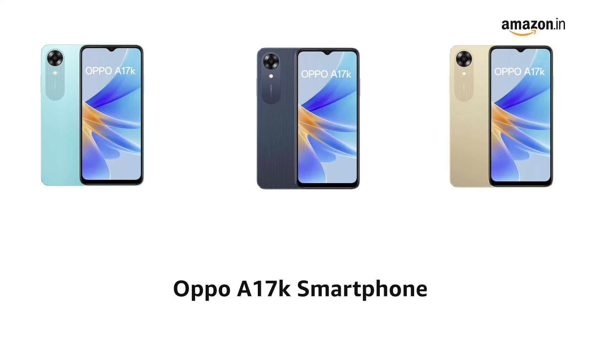 Oppo A17k (Gold, 3GB RAM, 64GB Storage) with No Cost EMI