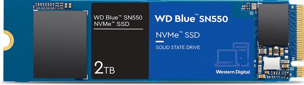 Western Digital 2TB WD Blue SN550 NVMe Internal SSD - Gen3 x4 PCIe