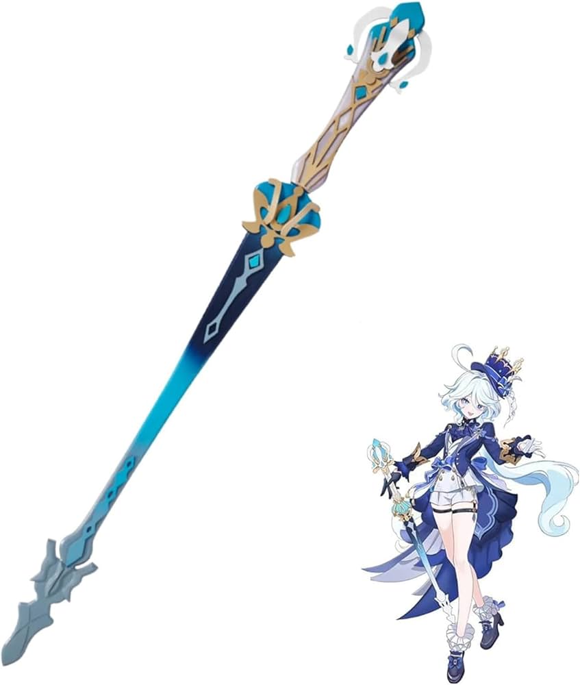 Amazon.co.jp: 原神 周辺 フリーナ 武器 コスプレ道具 静水流湧きの輝