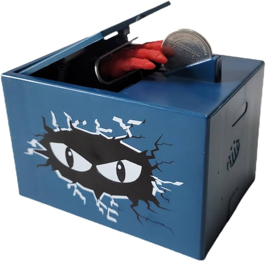 Amazon.co.jp: ゴーストハンドマネーバンク、面白いひどい盗みコイン