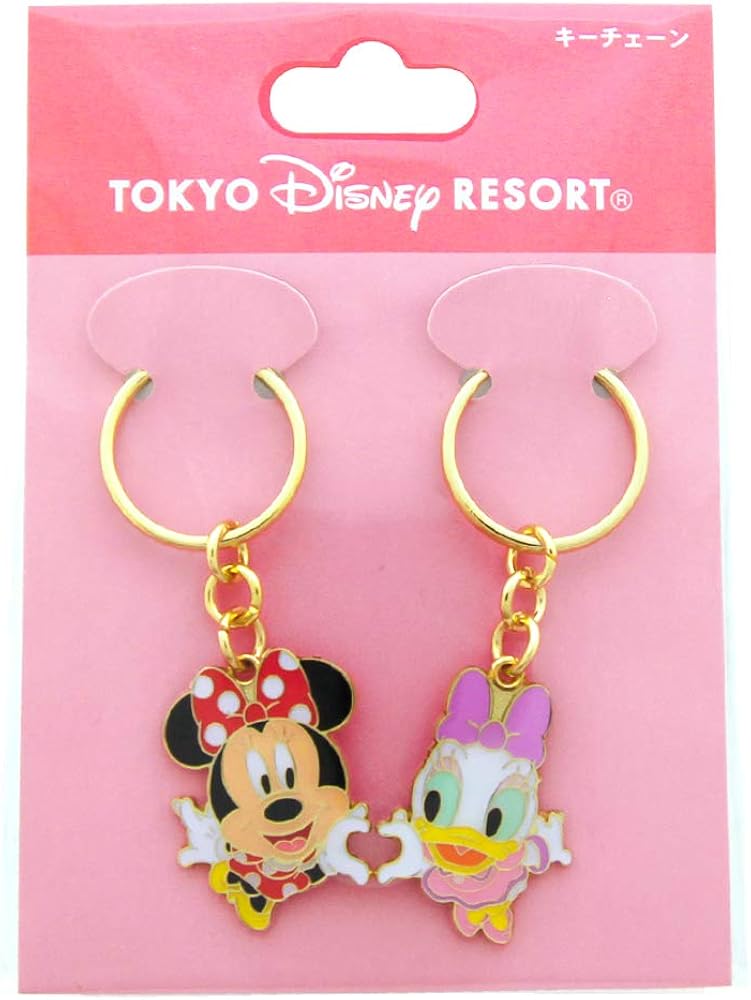 Amazon.co.jp: ミニー ＆ デイジー キーチェーン セット キーホルダー