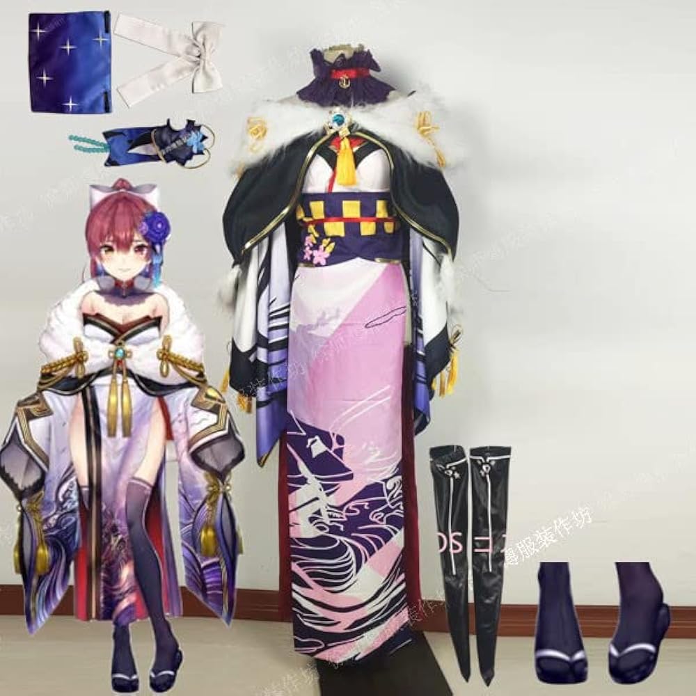 Amazon.co.jp: [COOC] AGOS（ウィッグ 追加 ） 靴付きホロライブ 宝鐘