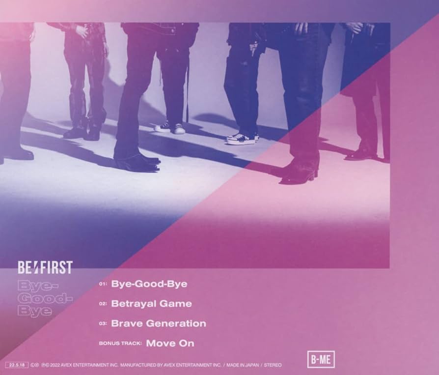 新品 BMSG限定盤 Bye-Good-Bye(CD+DVD) BE:FIRST Bye-Good-Bye(CD+DVD