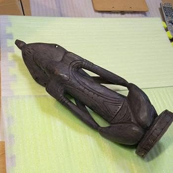 Amazon.co.jp: パプアニューギニア 木彫像 オブジェ 木製 木彫り 雑貨