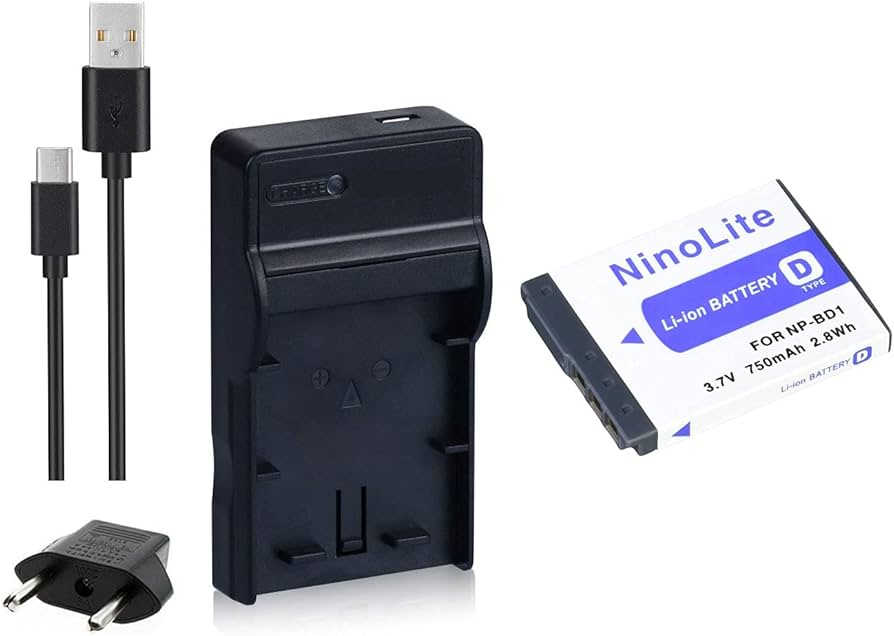 Amazon | バッテリー + D02 USB充電器 セット 】 SONY NP-BD1 / NP-FD1