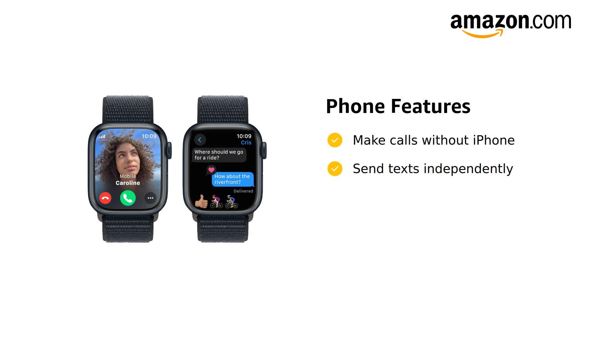 Amazon.com: Apple Watch Series 9 [GPS + Cellular, 41mm] - Midnight