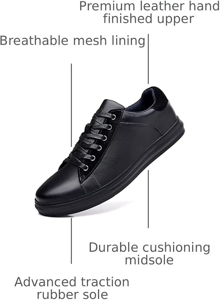Amazon.com | Casual Sneakers, Originals Oxford Lace-up Leather