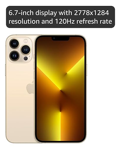 Amazon.com: Apple iPhone 13 Pro Max,128GB,金色- 解鎖(翻新高級版