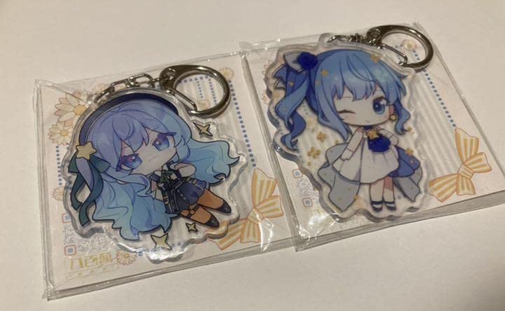 blue】水綿 アクリルキーホルダー まとめ売り blue】水綿 アクリル