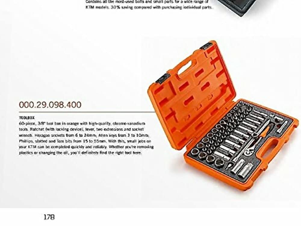 Amazon.co.jp: KTM 60ピース 3/8インチ ツールボックスセットキットSX